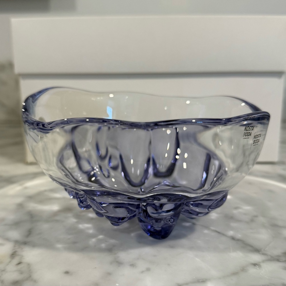 Kosta Boda Translucent purple Art Glass Bowl